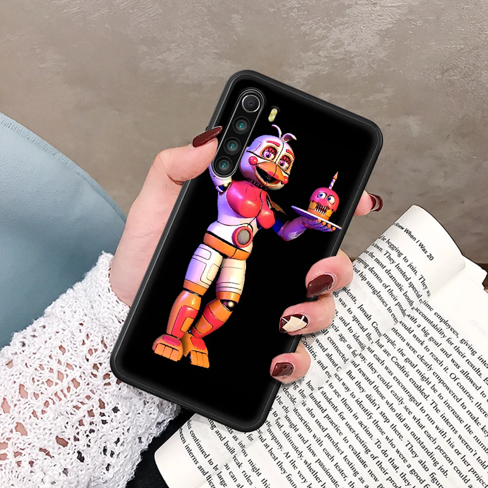 

five nights at freddys Phone Case For Xiaomi Redmi Note 7 8 8T 9 9S 4X 7 7A 9A K30 Pro Ultra black Waterproof Trend Shell 3D
