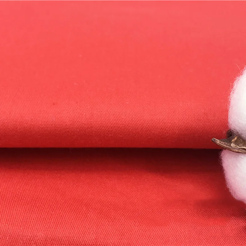 Красный цвет цветочный из хлопчатобумажной ткани ручной работы Лоскутная Ткань