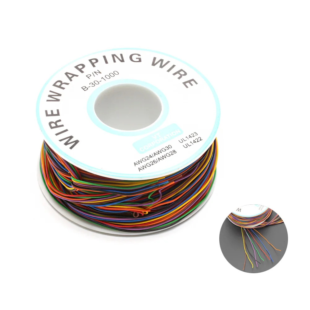 820 футов 30AWG одиночный драйвер для ЖК-экрана изоляция из ПВХ проволока обмотки