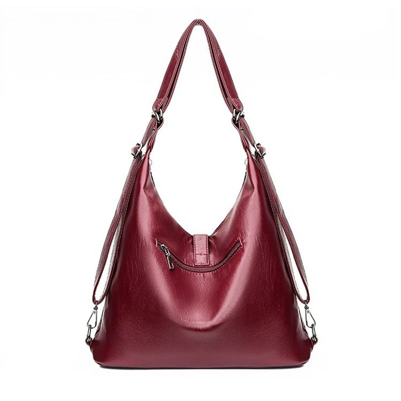 Женская сумка из искусственной кожи сумки на молнии вместительные Хобо женские