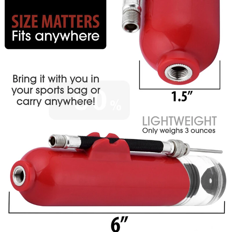 Надувной шаровой насос и велосипедный двойного действия воздушный 1 * + шариковая