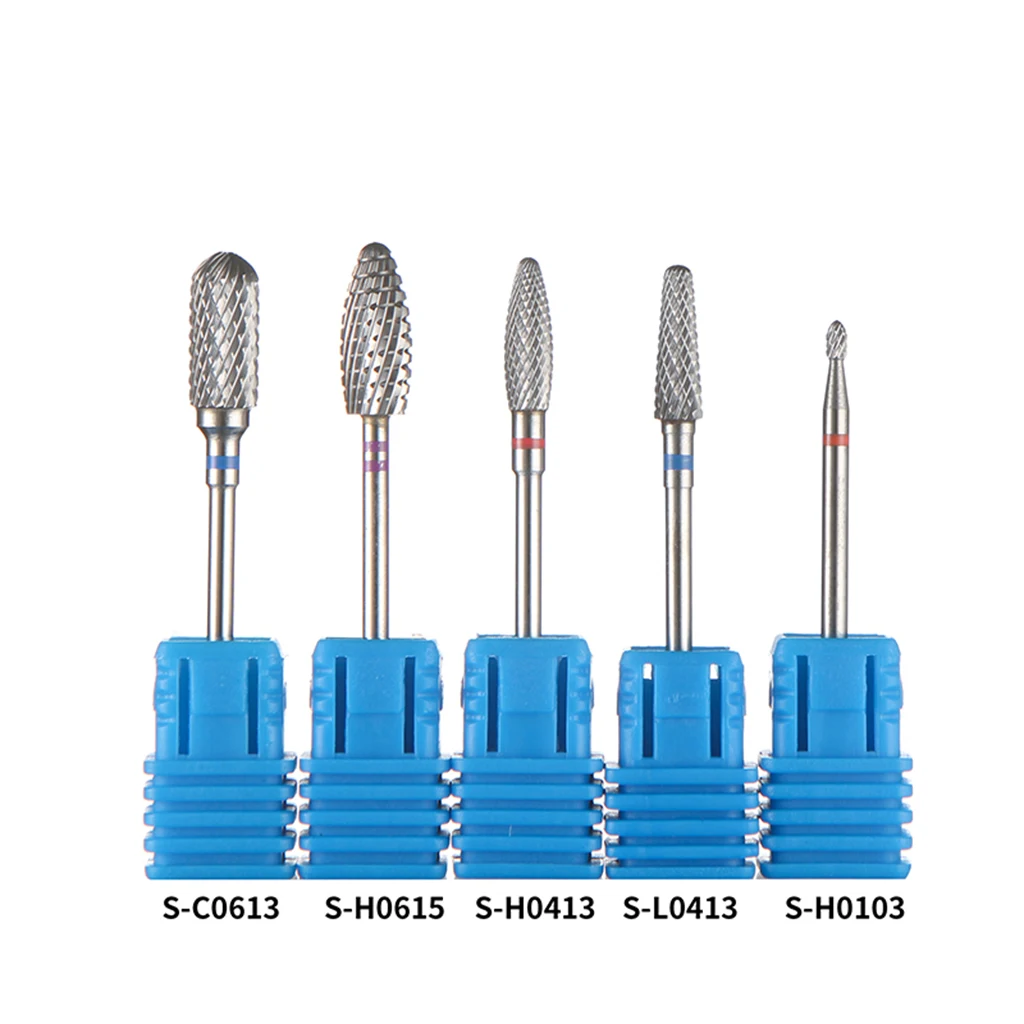 

Cuticle Nail Drill Bits Set 5PCS Acrylic Tungsten Steel Nail File Bit Manicure Pedicure for Electric Nail Art Pen 3/32 inch