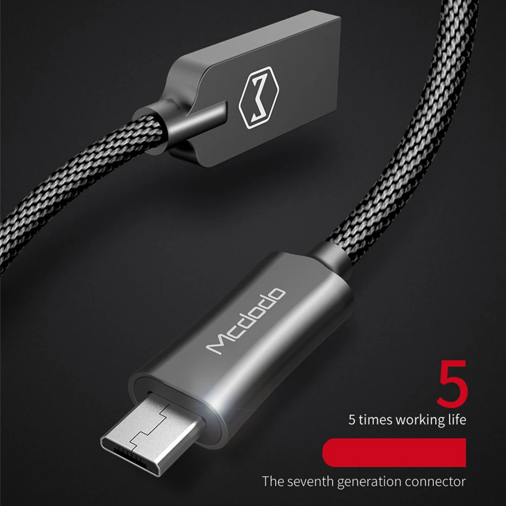 MCDODO для Apple iPhone 7 6 5 S Samsung LG Быстрая зарядка Micro USB кабель передачи данных Android