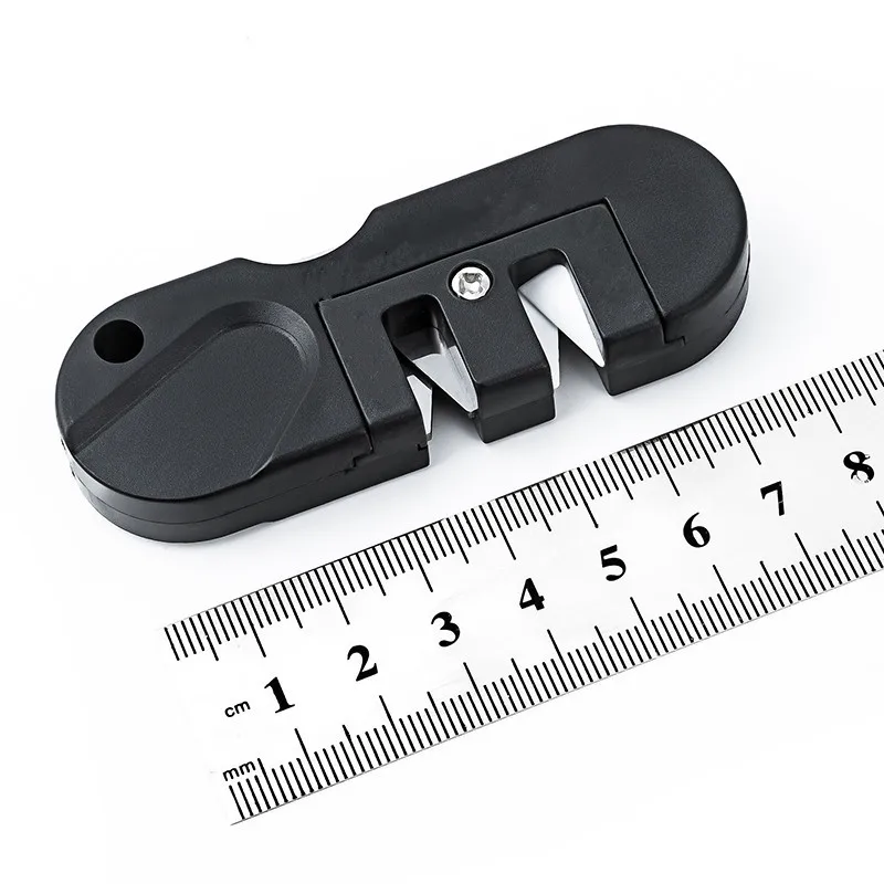 4 IN 1 Portable Tungsten Ceramic Carbide Knife Whetstone Sharpener Sharpen Fish Hook Pocket Diamond Tool Camp Hike Outdoor | Спорт и