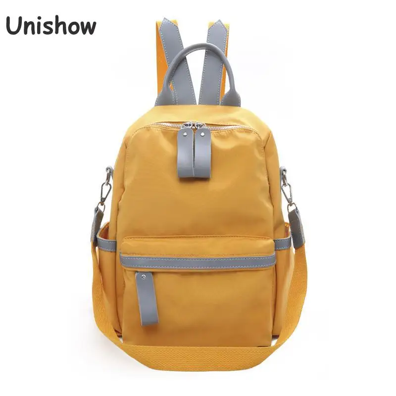 Unishow брендовый женский рюкзак на молнии нейлоновый светильник для путешествий