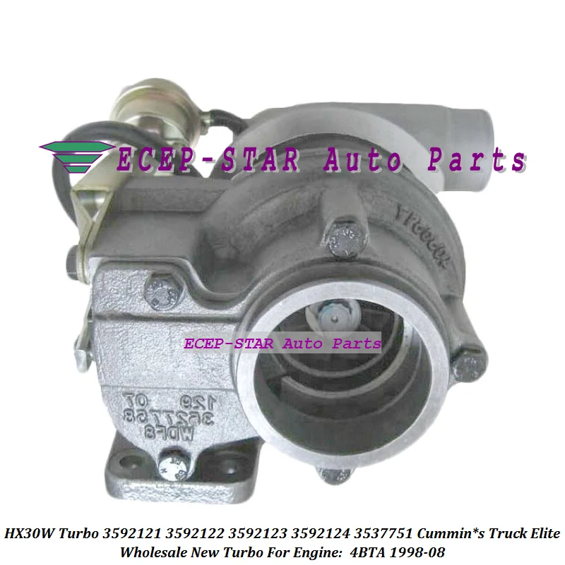 Турбокомпрессор Для Cummin * s Truck Elite 4BTA 3592121-08 Turbo HX30W 3592122 3592123 3592124 3537751 3537753 3802906 1998
