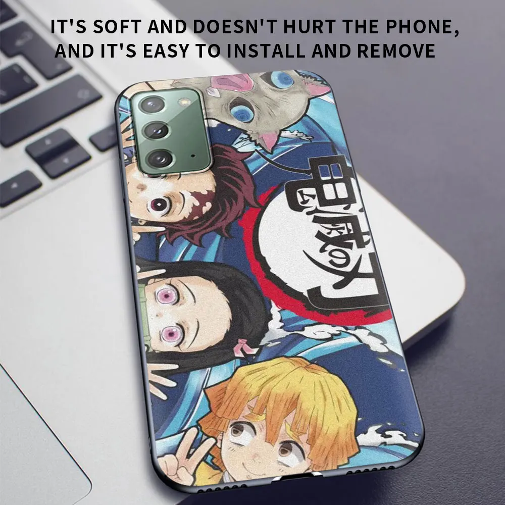 

Case for Samsung Galaxy S20 FE S21 S10 Plus S8 S9 S10e Note 10 Lite 20 Ultra 9 Soft Phone Funda Back Cover Demon Slayer Anime