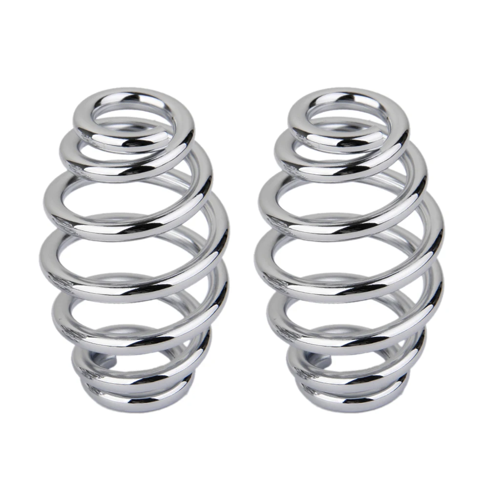 

3" Chrome Steel Solo Seat Springs For Chopper Bobber Motorcycle