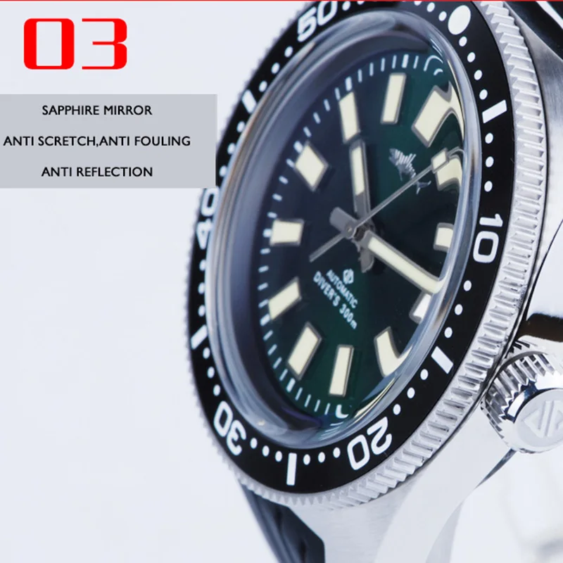 Мужские наручные часы для дайвинга автоматические HEIMDALLR мужские роскошные