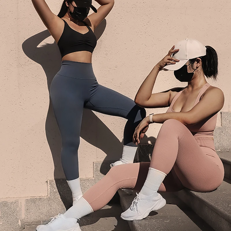 Леггинсы для женщин пуш-ап штаны йоги тренировка одежда леггинсы спортзала