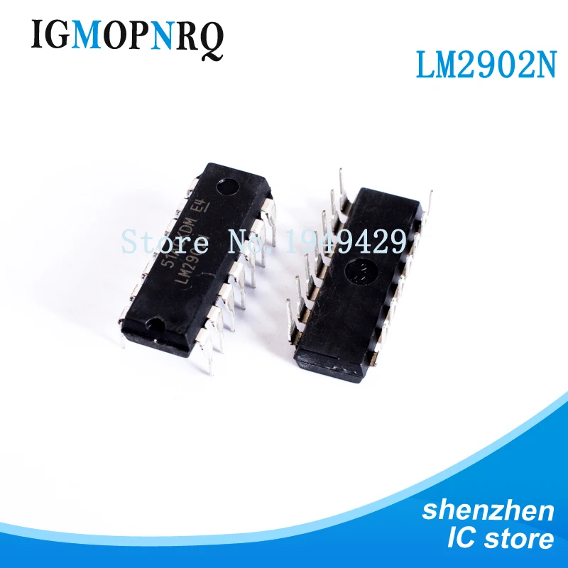 10 шт. LM2902N DIP14 LM2902 LM2902P операционный усилитель Операционный Quad новый | Электронные