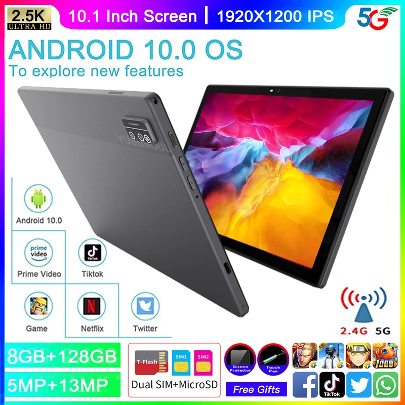 2022 Newest P30 10 inch Tablet PC MT6771 1920X1200 Octa Core 8GB RAM 128GB ROM 4G LTE 13.0/5.0MP Android 10.0 2.5K IPS Tablets