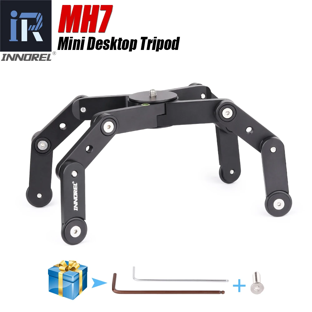 

MH7 Mini Desktop Camera Tripod for DSRL Camera Video Camcorder Phone Tripod for iPhone Android Vlogging Tabletop Camera Stand