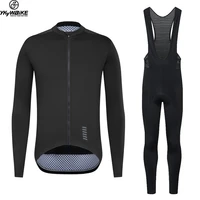 ykywbike pro cycling jersey set long sleeve mountain bike cycling clothing breathable mtb bicycle clothes wear suit for mans