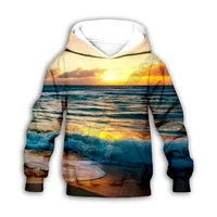 waves 3d printed hoodies family suit tshirt zipper pullover kids suit sweatshirt tracksuitpants 04