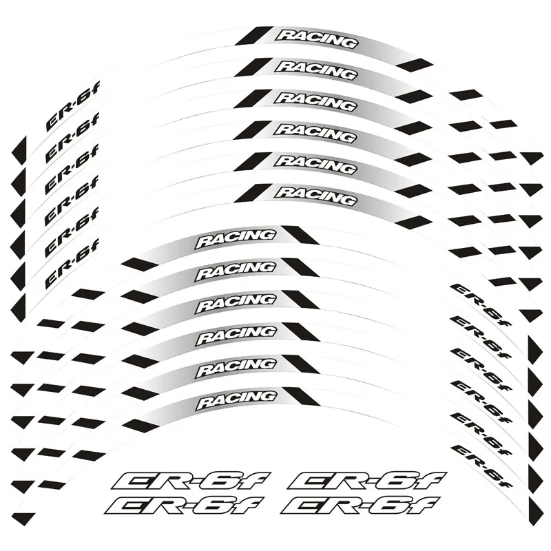 Новинка высокое качество 12 шт. подходит для колеса мотоцикла наклейка в полоску