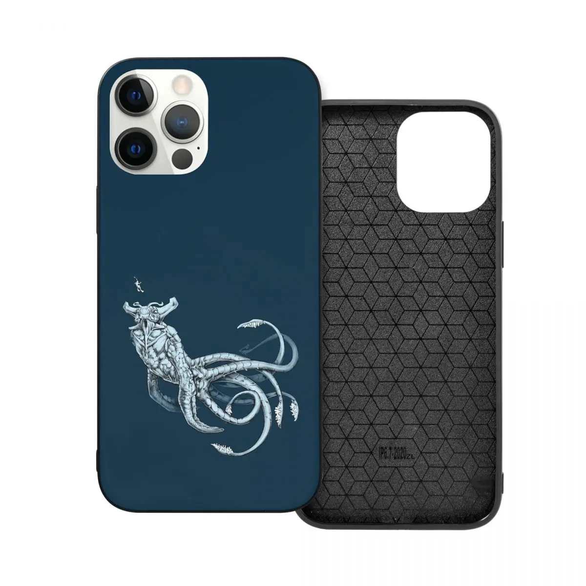 

Sea Emperor Transparent PC Glass TPU Phone Case for iPhone 13 12 11 Xs Xr X Pro Max Mini 7 8 Se2 Plus 6 6S