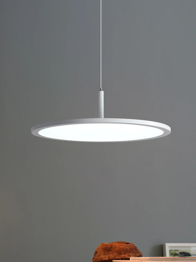 Pаспродажа Креативные светодиодные подвесные светильники в виде дискосветодиодный, черные и белые Современные Простые круглые ультратонкие светильн...