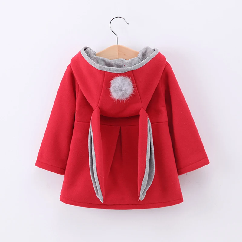 

Милые заячьи ушки, пальто с капюшоном пальто для маленьких девочек; Новая Осенняя детская одежда, верхняя одежда для детей на весну с длинны...