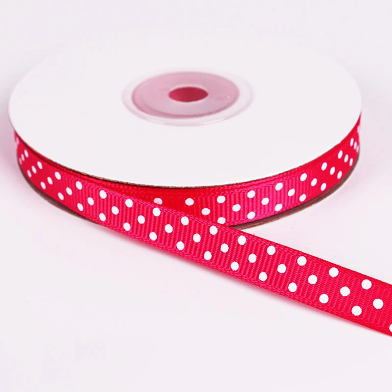 5 ярдов/рулон мультфильм в горошек напечатанный Grosgrain ленты милые серии ленты обруч для волос для девочки 10 мм - Цвет: 14