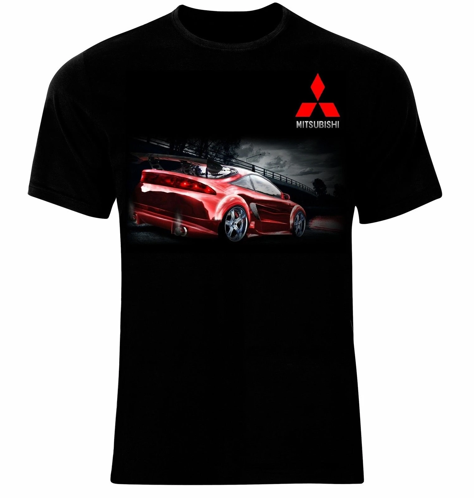 Мужская футболка с принтом Mitsubishi Eclipse The King of Street|Мужские футболки| |