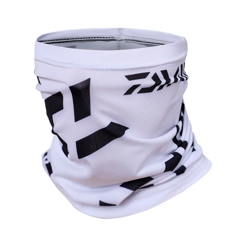White Black Шарф для ловли со льдом Buffe, волшебная маска для езды на лице, Солнцезащитная шапка, дышащий нагрудник, маска с капюшоном, покрытие для ушей - Цвет: White Black