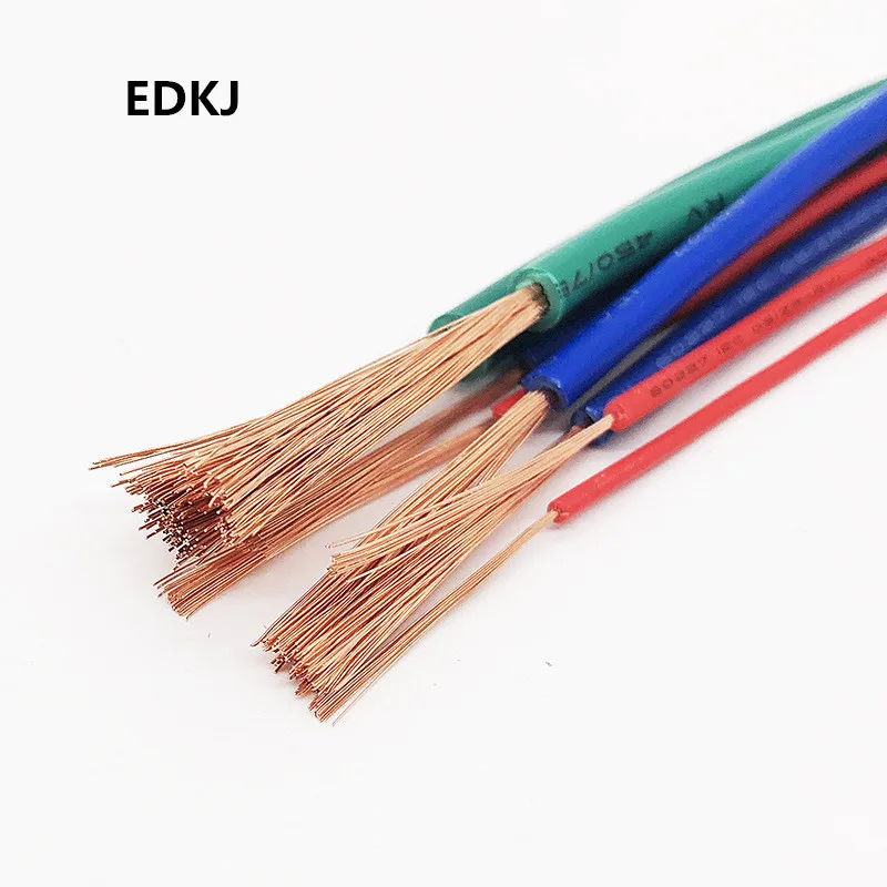 10 м/лот RV провод 0 3 мм многожильный гибкий шнур медный сердечник ПВХ DIY 22AWG |