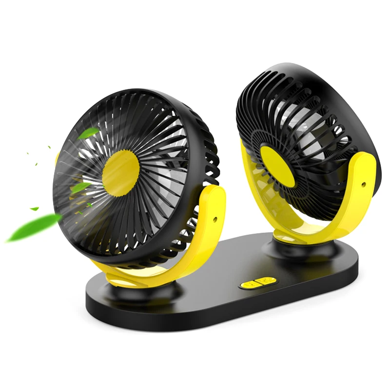 Универсальный автомобильный маленький Электрический вентилятор с Usb и двойной