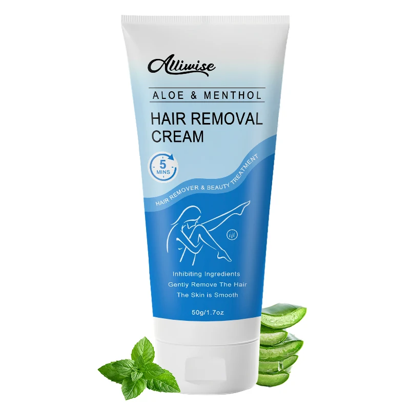 

Alliwise 50g Powerful Hair Removal Cream Body Hair Depilatory Beard Bikini Legs Armpit Painless Hair Remover for Men and Women