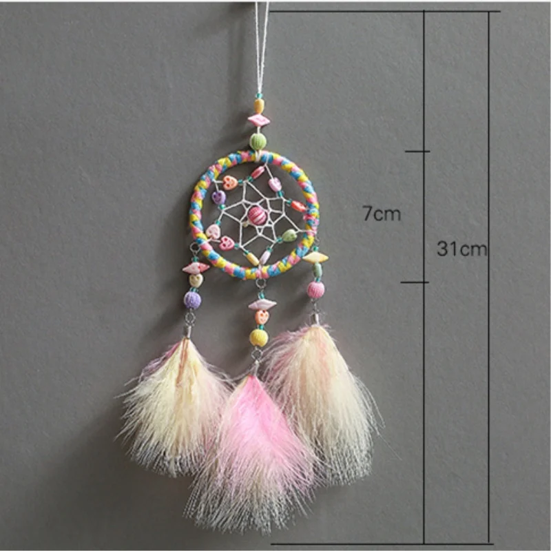 Карамельный цвет колокольчики Ловец снов автомобильный аксессуар перо