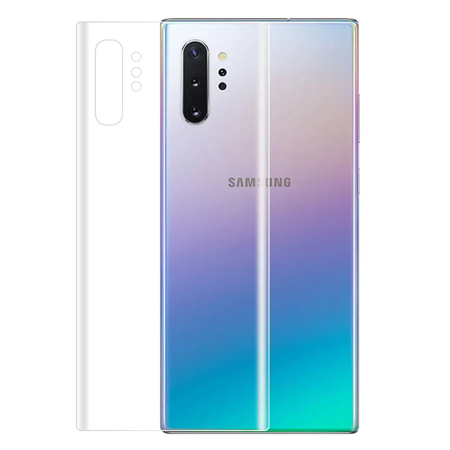 Передняя + задняя 3D Защитная пленка для Samsung Galaxy Note 10 Plus S10 S8 S9 мягкая Гидрогелевая