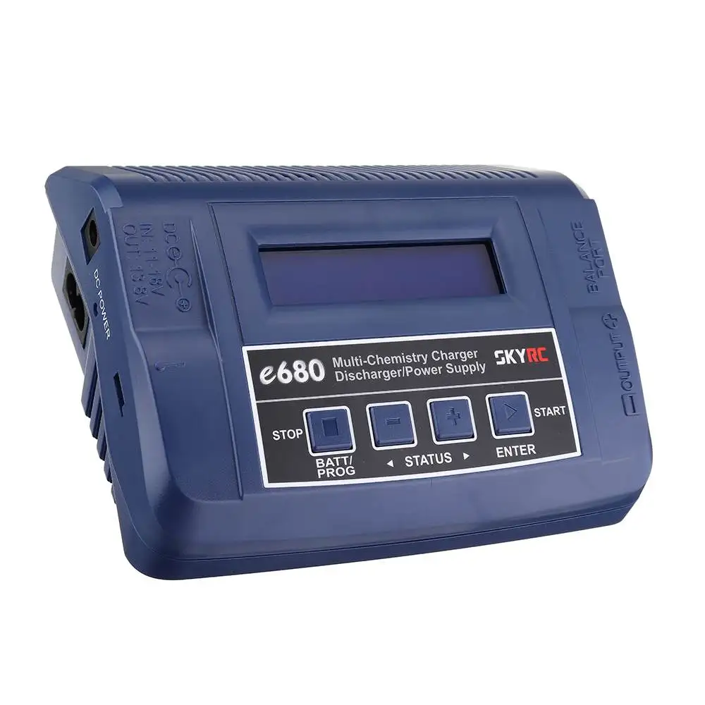 Балансирующее зарядное устройство SKYRC e680 80 Вт 8A AC/DC Dis с температурным зондом ЖК