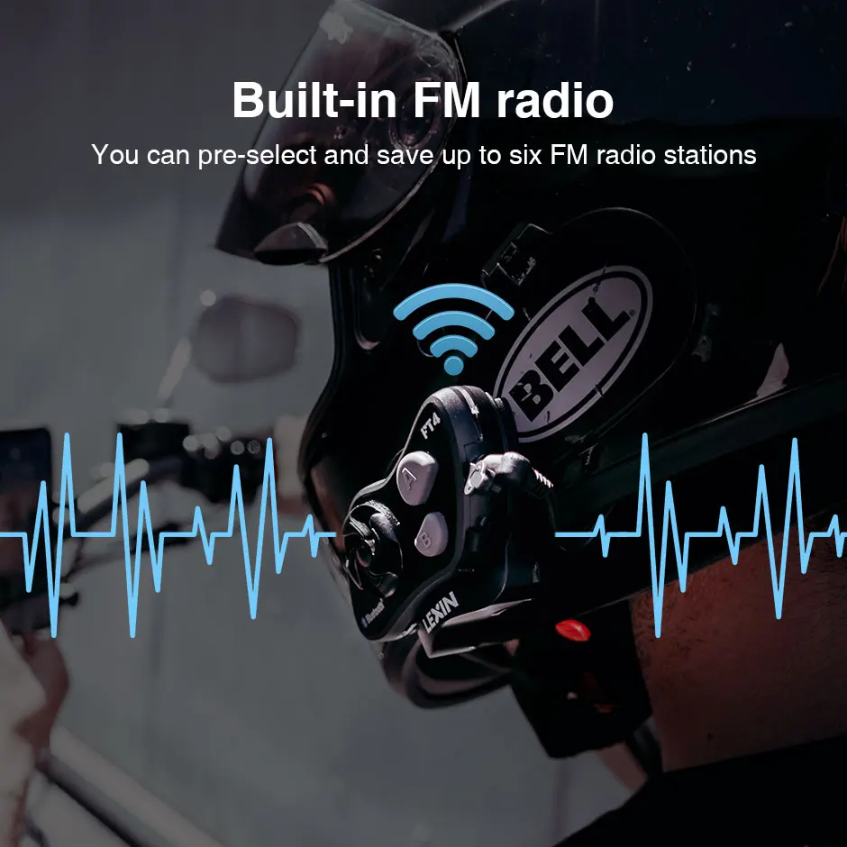 LEXIN LX FT4 2 шт. 1 4 мотоциклетная bluetooth гарнитура для шлема домофон с fm радио