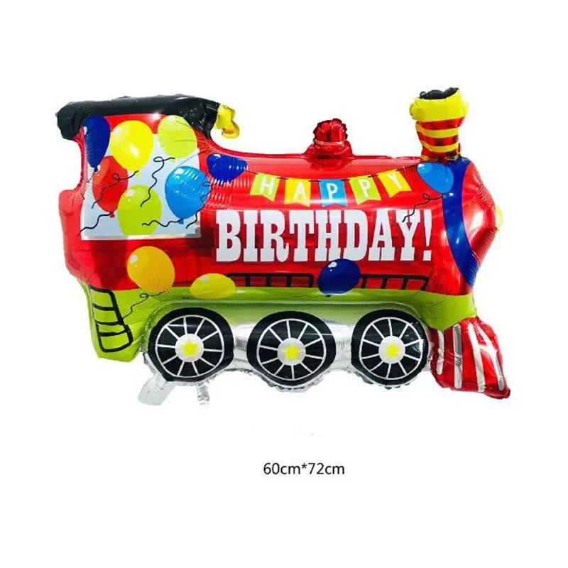red train Самолет фольгированные шары самолет Globos воздушные шары на день рождения вечерние украшения Детские Надувные игрушки подарки на день детей - Цвет: red train