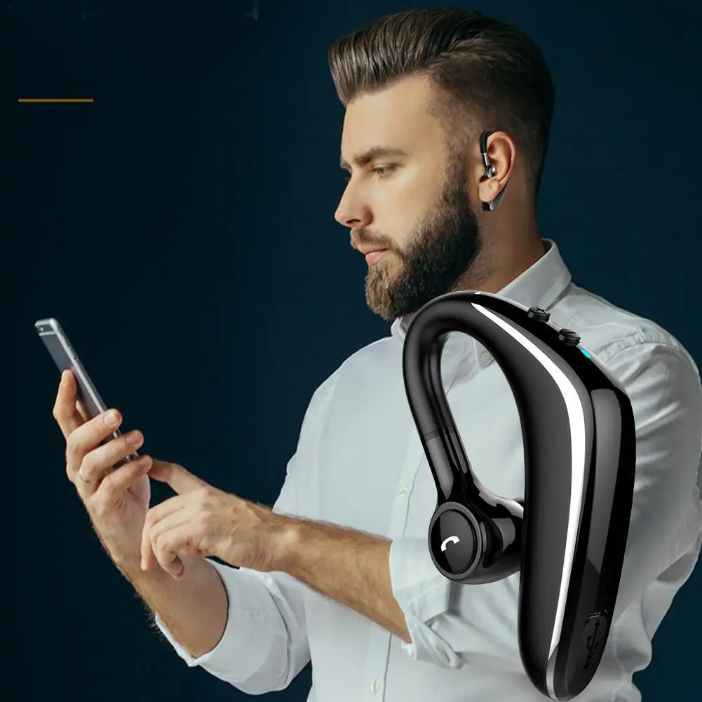 

New Bluetooth Wireless Earphone Business Hands-free Sports Microphone With Noise Headset Earphones For Iphone Reduction Cal X8X2