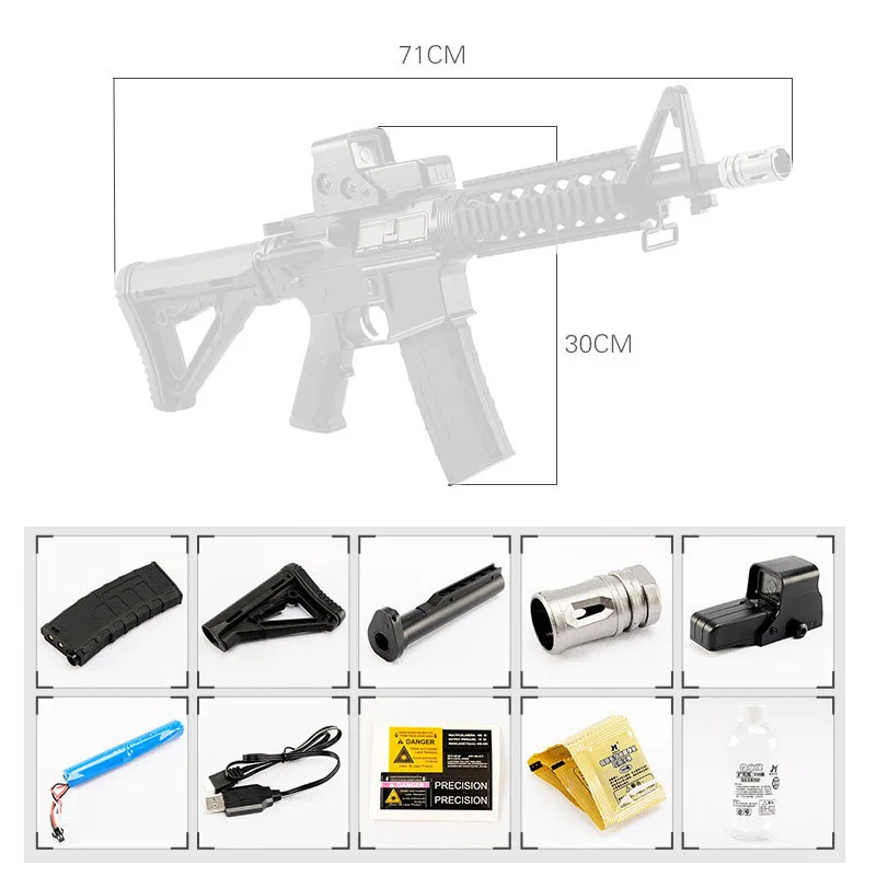 Jinming 9 Gen M4A1 J9 игрушечный пистолет гелевая обработка журнал для кормления детские