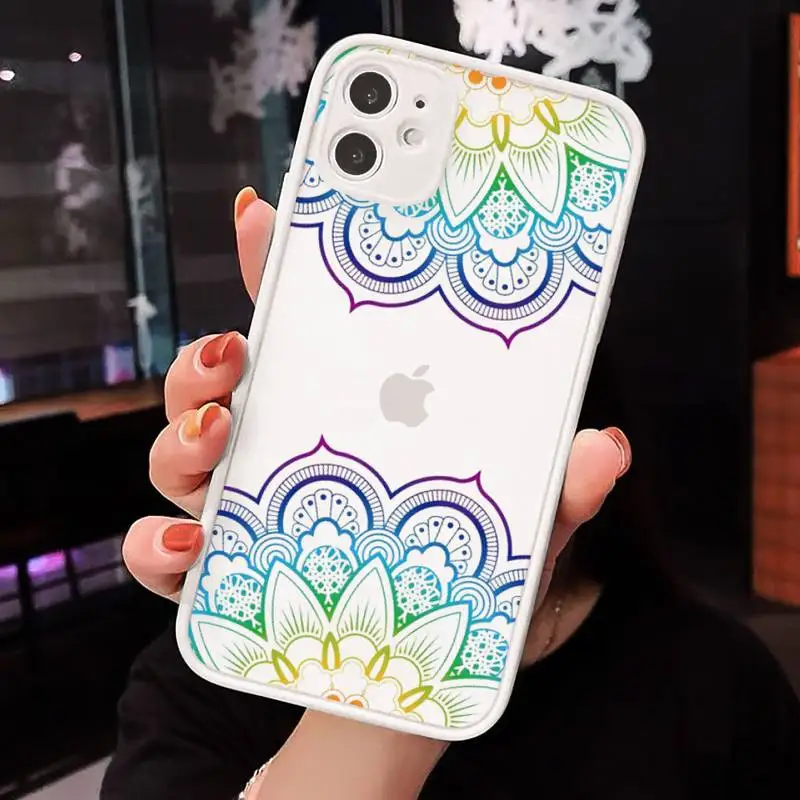 

Dream Catcher Boho Tribal art luxury Phone Cases shell matte transparent For iphone 7 8 11 12 plus mini x xs xr pro max cover