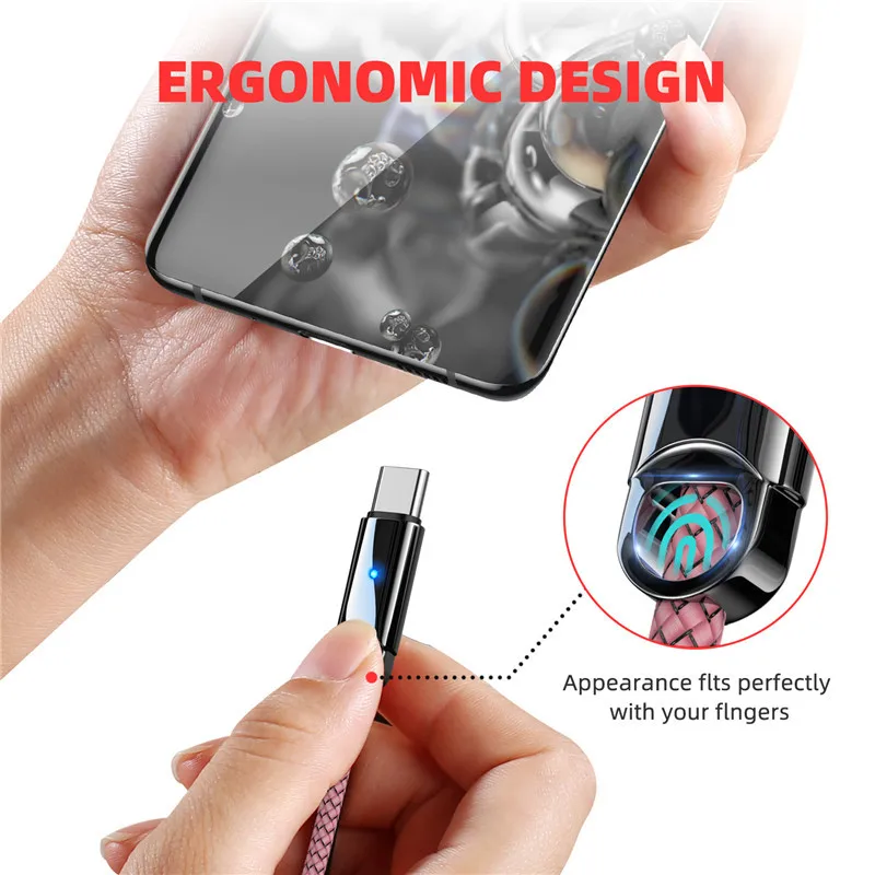 Кабель для быстрой зарядки USB Type-C 3 А Samsung S10 S9 Redmi note 9 pro USB-C кабель передачи данных |