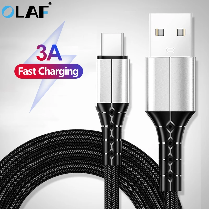 

Olaf 3A USB C Fast Charging Type C Cable For iPhone Huawei Xiaomi Mobile Phone Micro USB Quick Charger Cable Usb Type c Cord