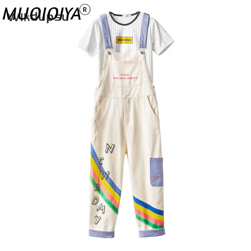 

Модный женский комбинезон для мужчин и женщин, комбинезон-карго, милый контрастный джинсовый комбинезон, Комбинезоны на подтяжках