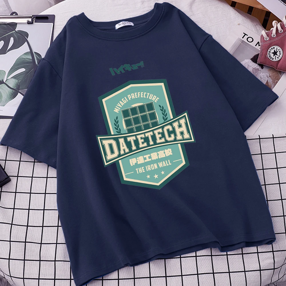 

Women Haikyuu T Shirt High School T Shirts Datetech Summer Harajuku Tshirt Oversized Short Sleeve Tee Hip Hop Round Neck Tops