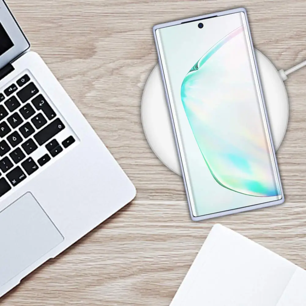 Мягкий Жидкий официальный силиконовый чехол для samsung Galaxy Note 10 Plus 9 8 Pro из ТПУ ткани