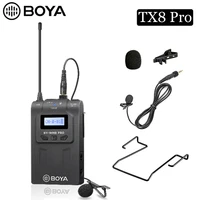 boya tx8 pro digital wireless bodypack transmitter lavalier condenser microphone kit for rx8 by wm8 pro k1 k2