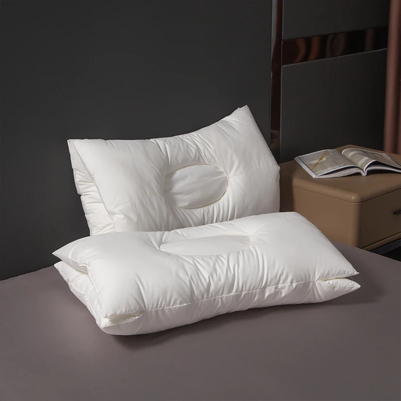

2021 профессиональная подушка для здорового сна, хлопковая массажная подушка типа А для спа, для защиты шеи, соевая Антибактериальная Подушка...