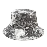 collapsible youth hats for men big brim womens bucket hat for traveler ink tie dye panama hat man fishing hats buckets