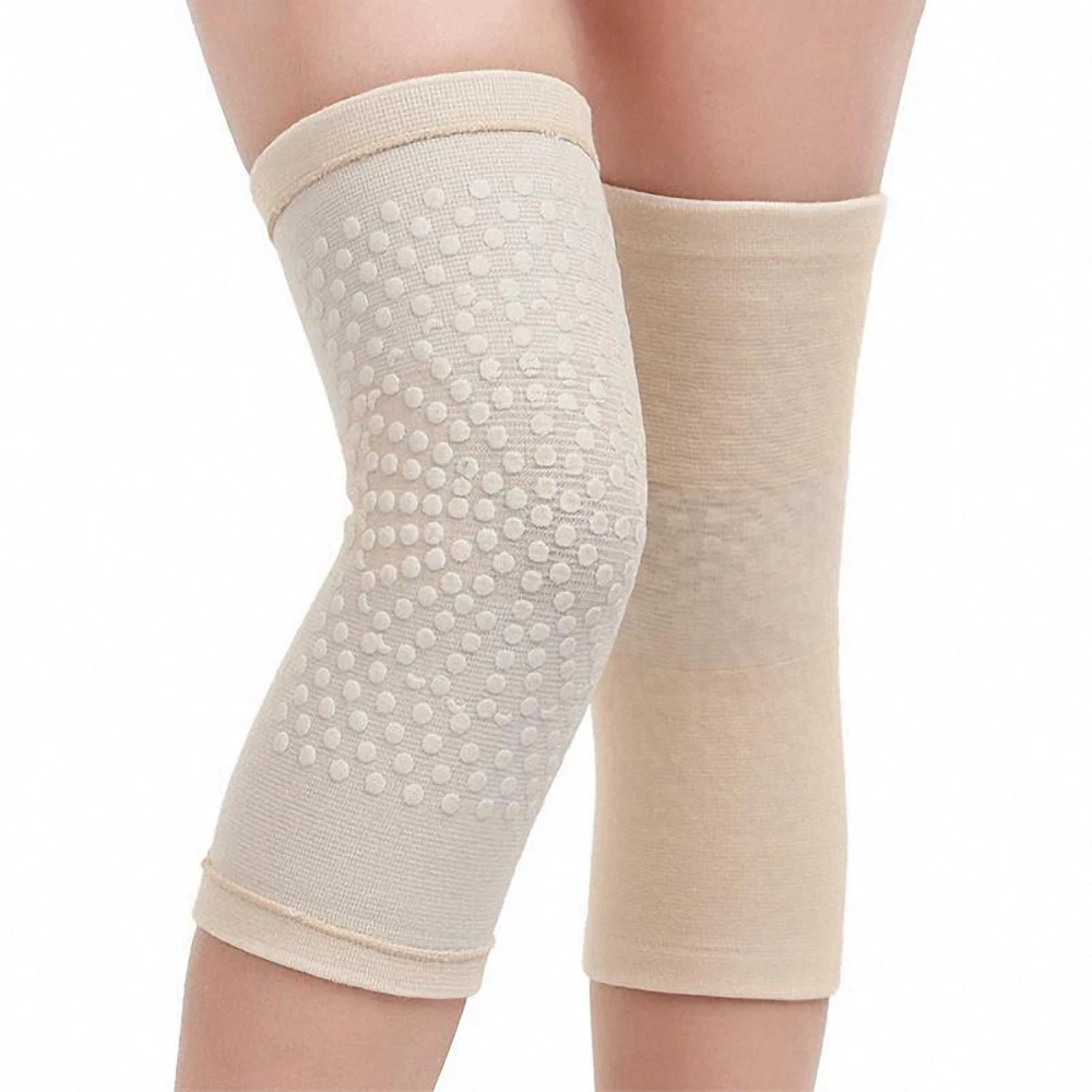 1 пара точечная матрица Самонагревающиеся наколенники поддерживающие