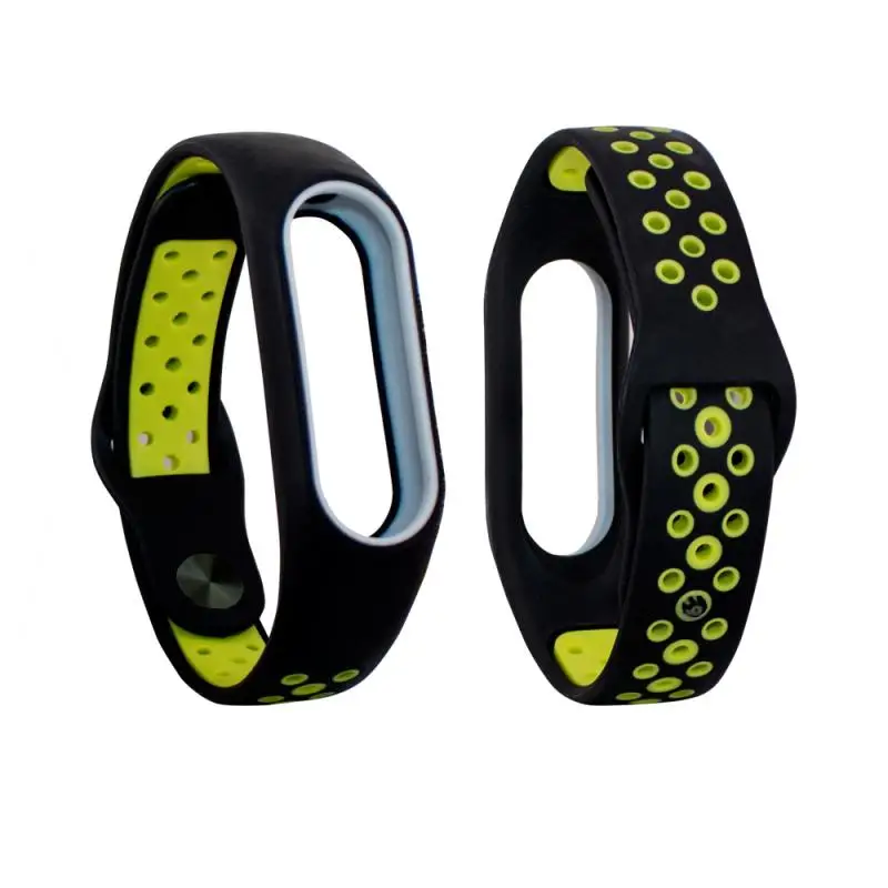 Цветной браслет для Xiaomi mi, 2 ремешка, силиконовый ремешок для mi Band 2, браслет, напульсник, ремешок для mi Band 2