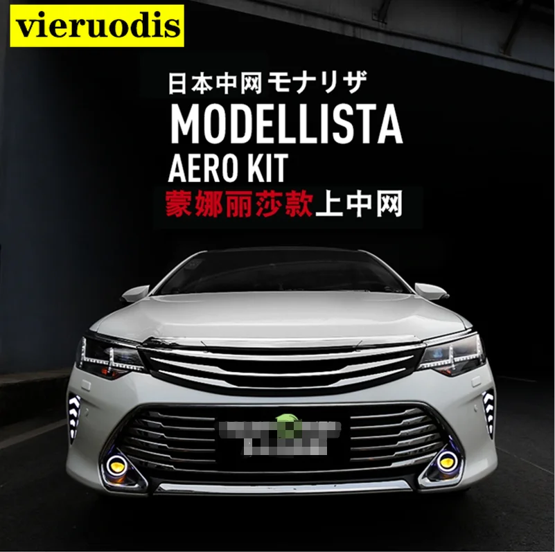 

Для Toyota Camry 2015 2016 внешние фотообои модификация Передние решетки блестящая Передняя Центральная сетка фотодеталь авто
