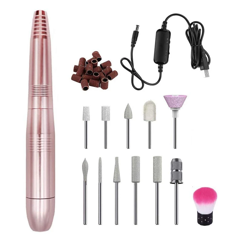 

Electric Nail File Kit Protable Nail Drill Electric Manicure Tools for Home Use DIY Nail Art Nail Salon
