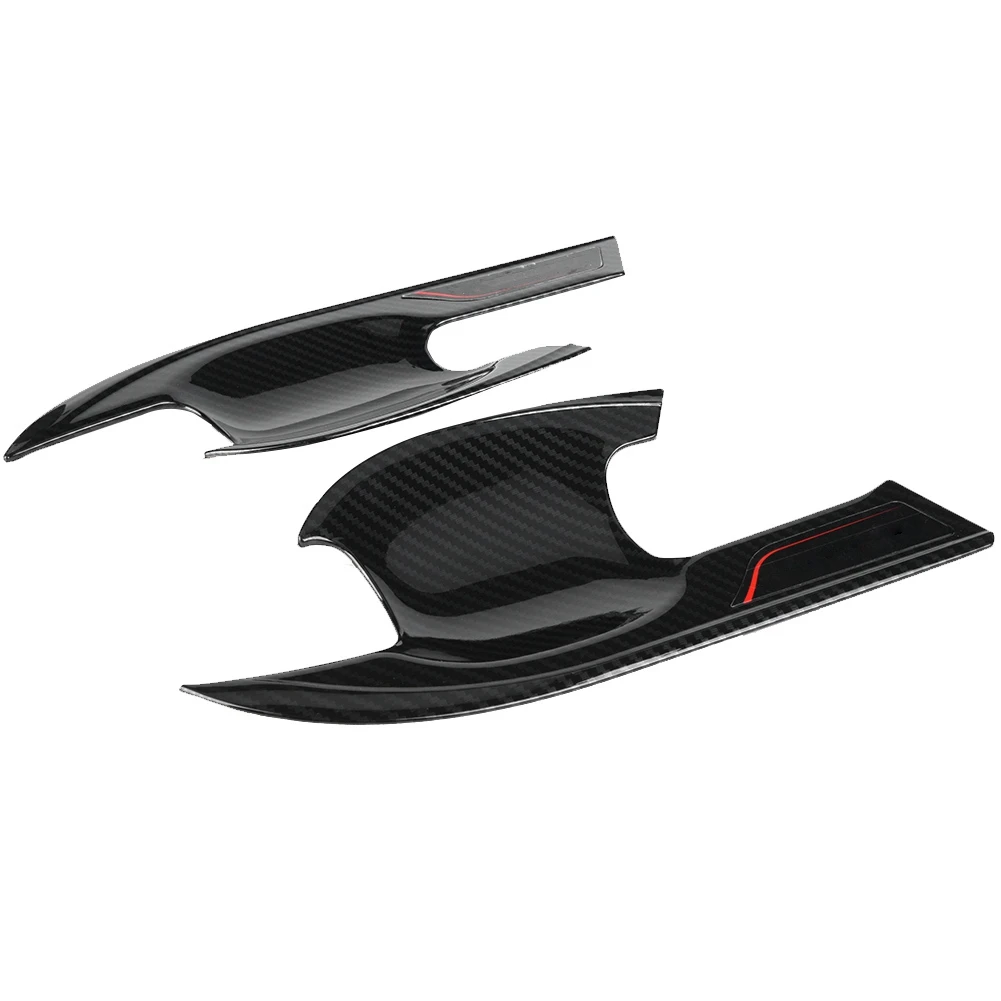 4 шт. карбоновый стиль Внешняя дверная чаша ручка Крышка Накладка для Honda Accord 10th 2018